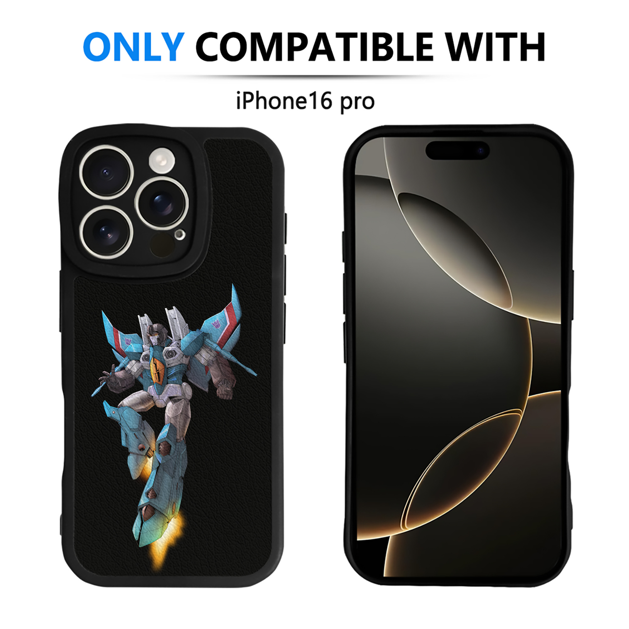 （画像用） Transformers トランスフォーマー 【iPhone 16シリーズ対応】シリコンスマホケース（レザー調） 材質：シリコン
